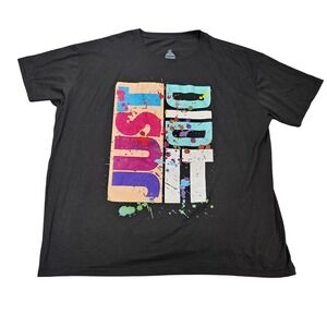 Launder Just Did It Paint Splatter T-Shirt Men's Size‎ 3XL Black Streetwear